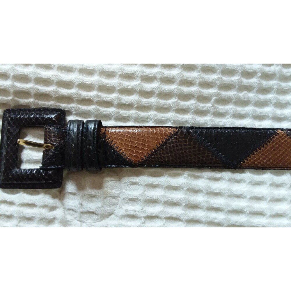 The Ritz Genuine Snake Skin Womens Belt  Snakeskin Leather Size Med EUC